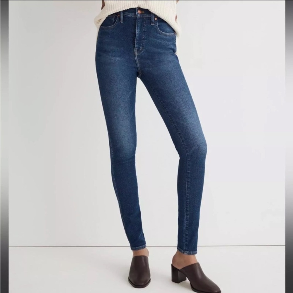NWT MADEWELL Women's Blue Tall 10" High-Rise Skinny Jeans SIZE 23T MA621